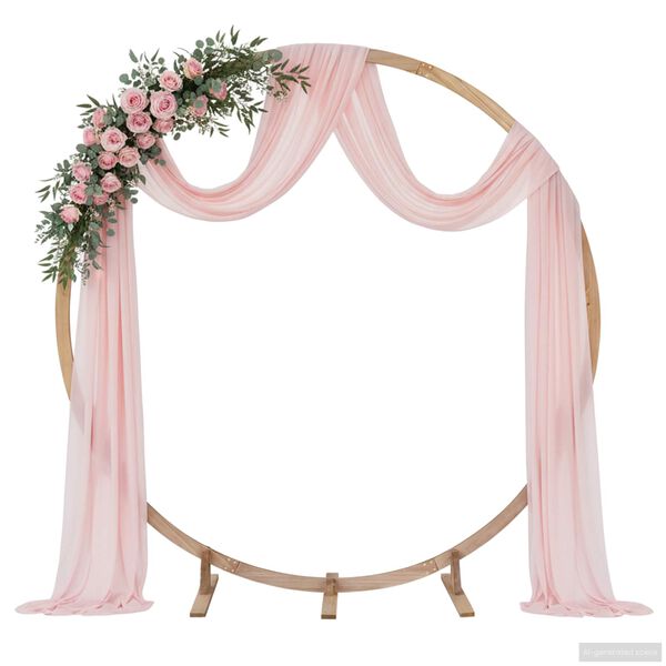vidaXL Arco de Casamento Marrom Claro 224 x 80 x 220 cm
