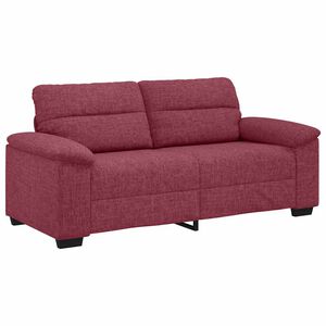 vidaXL Sof&aacute; de 2 lugares, vermelho vinho, 180x81x84 cm, tecido
