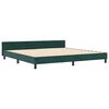 vidaXL Cama Box com cabeceira Verde Escuro 200 x 200 cm Veludo