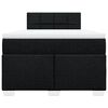 vidaXL Cama boxspring com colch&atilde;o 120x190 cm tecido preto