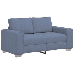 vidaXL Sof&aacute;-luvas 160x77x82 cm tecido corduroy azul