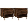 vidaXL Mesas cabeceira 2pcs 50x46x50cm deriv. madeira carvalho fumado