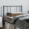 vidaXL Cabeceira de cama 80 cm metal preto