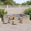 vidaXL Conjunto de Sof&aacute; de Jardim 12 pcs Bege e Cinza Claro