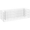 vidaXL Canteiro elevado/cesto gabi&atilde;o 90x30x30 cm a&ccedil;o galvanizado