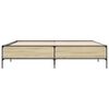 vidaXL Estrutura de cama 200x200 cm derivados madeira/metal