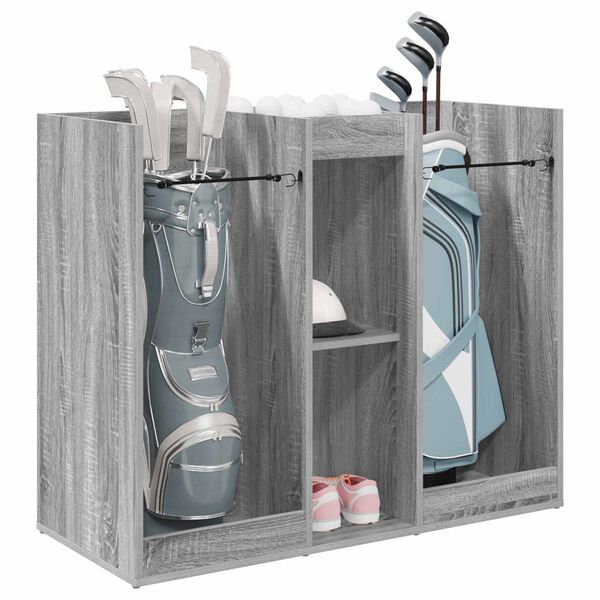 vidaXL Arm&aacute;rio de Golfe Liso Cinza Sonoma 102 x 45 x 85,5 cm