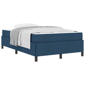 vidaXL Cama Box Azul 120 x 200 cm tecido