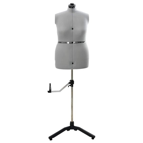 vidaXL Forma de Vestido Ajust&aacute;vel Feminina Cinzeto l Veludo