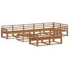 vidaXL Conjunto de Sof&aacute;s para Exterior 9 pcs Natural