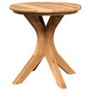 vidaXL Mesa Lateral Castanho 40 x 40 x 41 cm Madeira de Teca S&oacute;lida
