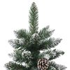 vidaXL &Aacute;rvore de Natal Artificial Verde 210 cm PVC, Pl&aacute;stico e A&ccedil;o