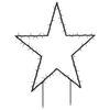 vidaXL Decora&ccedil;&atilde;o estrela de Natal c/ luz e estacas 80 luzes LED 60 cm