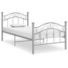vidaXL Estrutura de cama 90x200 cm metal cinzento