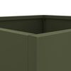vidaXL Vasos/floreiras 2 pcs 42x40x39 cm a&ccedil;o verde azeitona