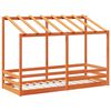 vidaXL Cama infantil c/ telhado 90x190 cm pinho maciço castanho-mel