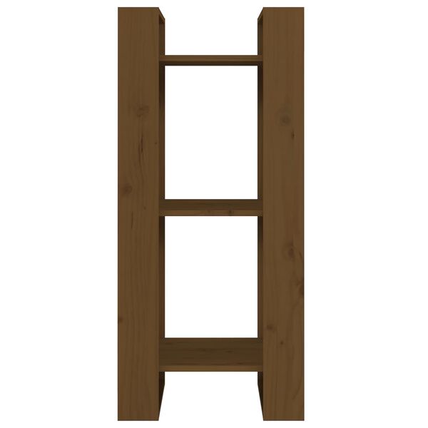 vidaXL Estante/divis&oacute;ria 41x35x91 cm madeira maci&ccedil;a castanho mel