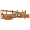 vidaXL Conjuntos de sof&aacute;s 6 pcs Natural Madeira S&oacute;lida de Ac&aacute;cia