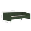vidaXL Sof&aacute;-cama c/ sa&iacute;da USB 90x200 cm tecido verde-escuro