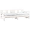 vidaXL Estrutura sof&aacute;-cama de puxar 2x(80x200) cm pinho maci&ccedil;o branco
