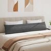 vidaXL Travesseiros de Sof&aacute; 2 pcs Cinza Escuro 200 x 40 cm