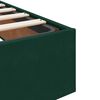 vidaXL Cama otomana com colch&atilde;o 120x190 cm veludo verde-escuro