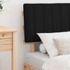 vidaXL Estrutura de Cama com Cabeceira Estofada Preto 75 x 190 cm