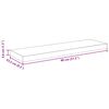 vidaXL Prateleira de parede suspensa 80x23,5x3,8 cm MDF cinzento