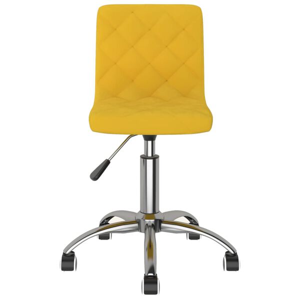 vidaXL Cadeiras de jantar girat&oacute;rias 2 pcs veludo amarelo mostarda