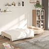 vidaXL Sof&aacute;-cama 2 lugares com duas almofadas tecido cor creme