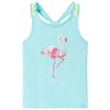vidaXL T-shirt de al&ccedil;as para crian&ccedil;a menta-claro 128