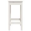 vidaXL Cadeiras de bar 2 pcs 40x40x78cm madeira de pinho maci&ccedil;a branco