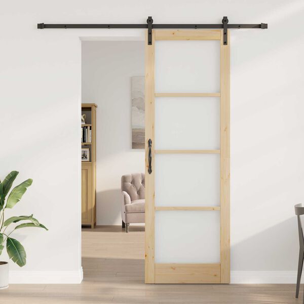 vidaXL Porta Deslizante ORKDAL Natural 78 x 232 cm