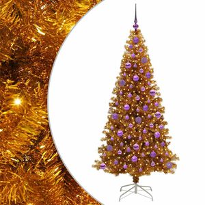 vidaXL &Aacute;rvore de Natal Ouro 180 cm PET