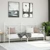 vidaXL Cama de Dia sem Colch&atilde;o 75x190 cm a&ccedil;o branco