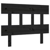 vidaXL Cabeceira de cama 103,5x3x81 cm pinho maci&ccedil;o preto
