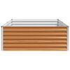 vidaXL Canteiro elevado de jardim 195x100x36 cm a&ccedil;o corten