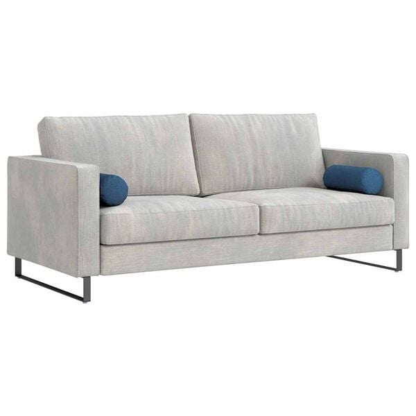 vidaXL Almofadas de Apoio 2 pcs Azul &Oslash; 15 x 40 cm tecido