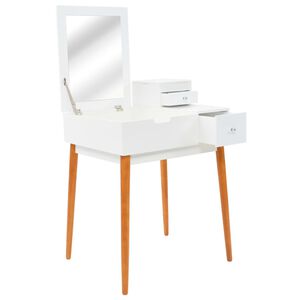 vidaXL Toucador com espelho MDF 60x50x86 cm
