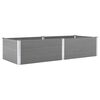 vidaXL Canteiro elevado de jardim 250x100x54 cm WPC cinzento