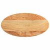 vidaXL Tampo de mesa 80x40x4 cm carvalho maci&ccedil;a oval castanho-claro