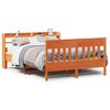 vidaXL Cama sem colch&atilde;o 120x200 cm madeira pinho maci&ccedil;a castanho-mel