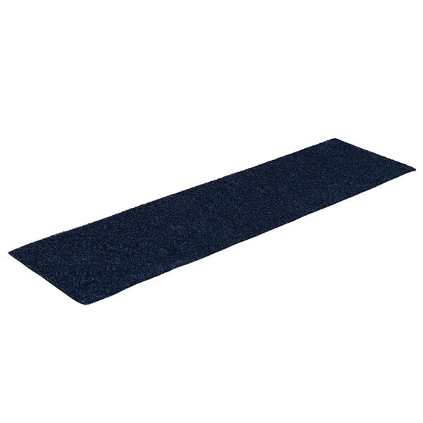 vidaXL Tapetes de escada autoadesivos 15 pe&ccedil;as 76x20 cm azul marinho retangular
