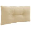 vidaXL Almofada de encosto PUTTEN 100% Poli&eacute;ster Bege 70 x 40 x 10 cm