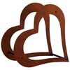 vidaXL Suporte para lenha 41 x 40 x 20 cm A&ccedil;o Corten Ferro Enferrujado