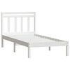 vidaXL Estrutura de cama 100x200 cm pinho maci&ccedil;o branco