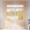 vidaXL Cortinas de voile com ilhós 2 pcs terracota