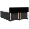 vidaXL Cama com molas/colch&atilde;o 180x200 cm couro artificial preto