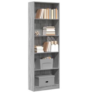 vidaXL Estante 60x24x176 cm derivados de madeira cinzento sonoma
