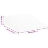 vidaXL Travesseiro em Wedge Liso Branco 69 x 64 x 19 cm